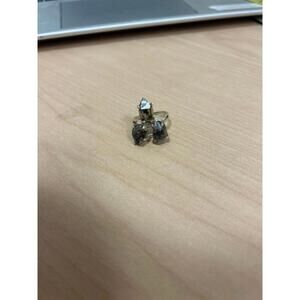 Sterling Rough Cut Triple Quartz or Topaz Ring